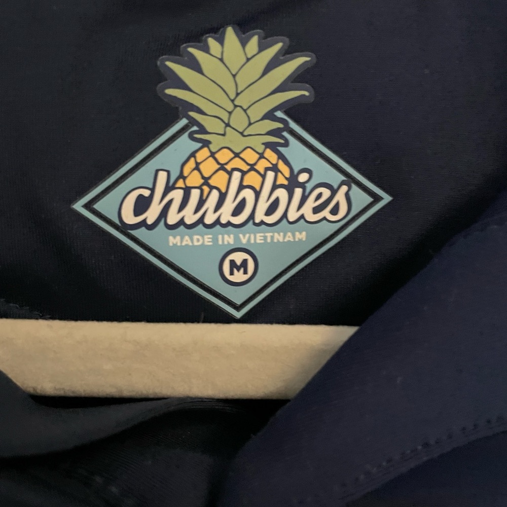 Men’s button up Chubbies shirt.